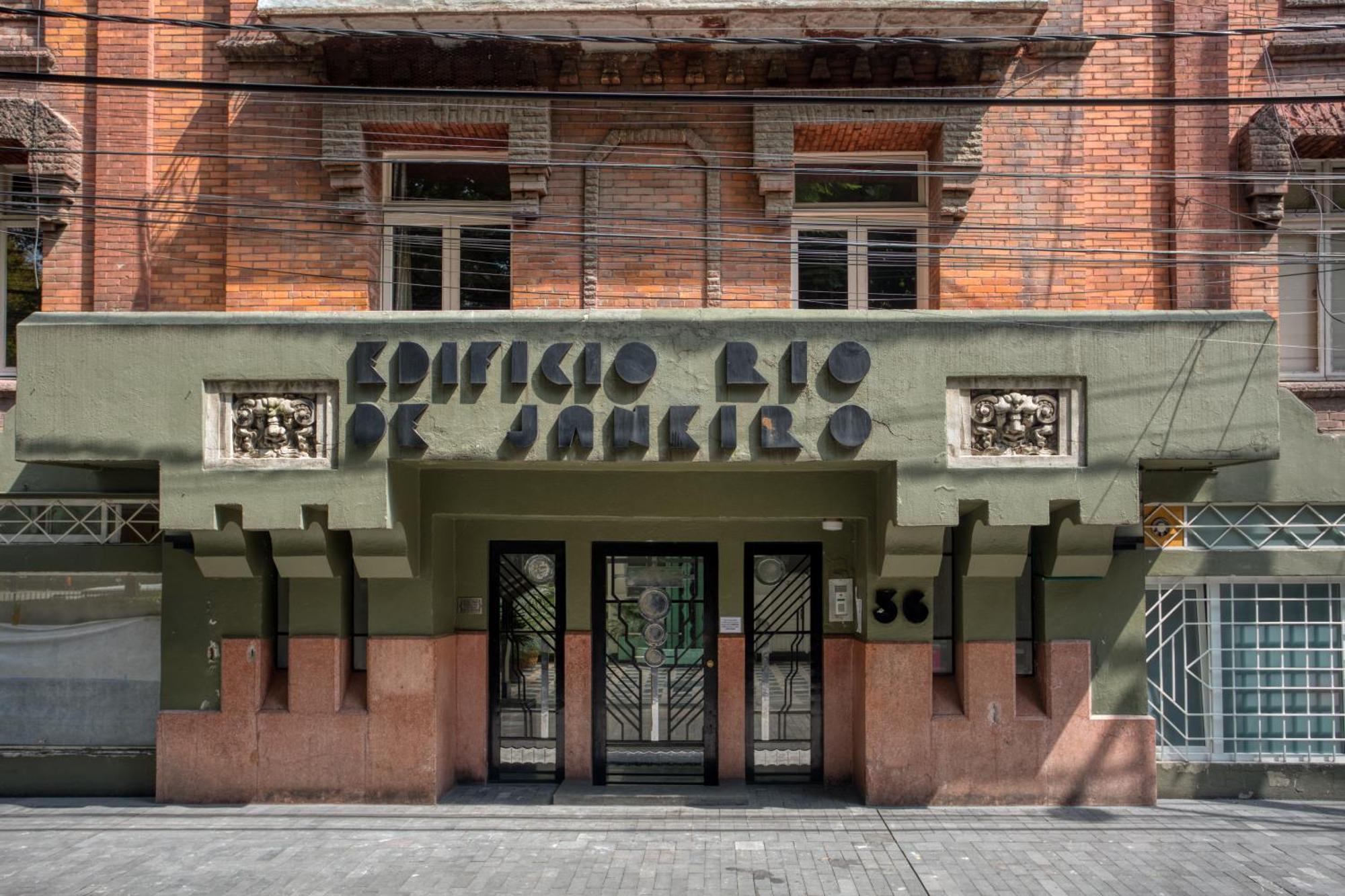 Edificio Art Deco En Roma Norte Mexico-stad Buitenkant foto